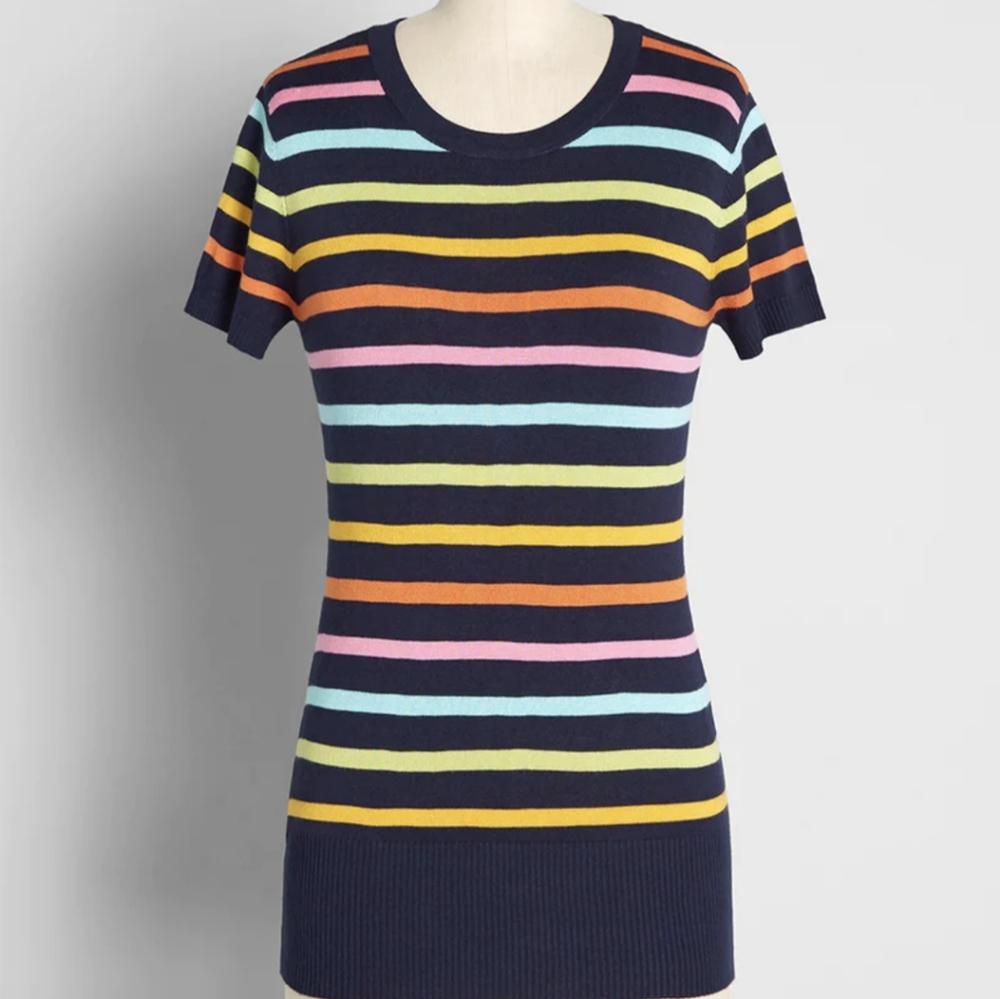 Virtue Of Vibrancy Short Sleeve Sweater 3x